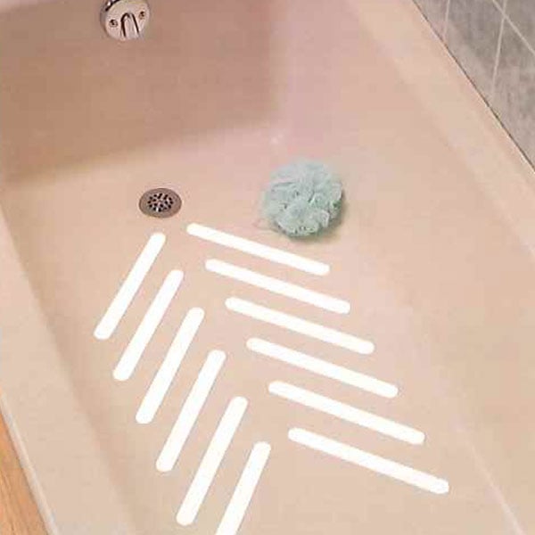 HANDITREADS Non-Slip Bath Mat, 16 x 40, Clear, Adhesive, Mold
