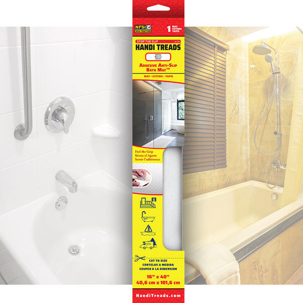 Stop-the-Slip Shower & Bath Mats  Makes Showers & Tubs Surfaces Non-Slip