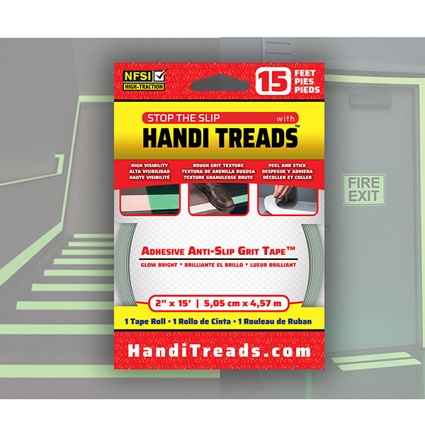Stop the Slip with Handi-Treads Luminescent GritTape