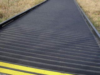 Stop the Slip with Handi-Treads Anti-Slip Aluminum Treads on your metal ramp